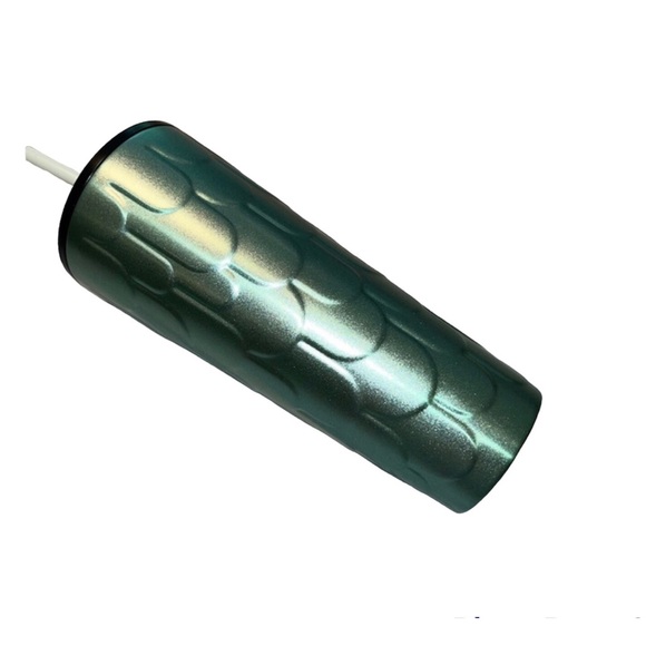 Starbucks Stainless Steel Aqua Green Glitter Mermaid Venti Cup NWT - Picture 3 of 6